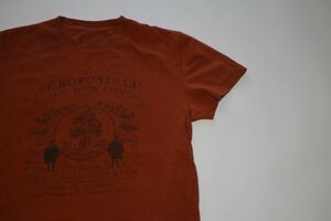 【古着美品エアロポステールプリントTシャツM橙色】AEROPISTALE NYCニューヨークアメカジ格安スタート