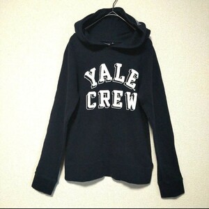 GLOBAL WORK イェール大学ロゴプルオーバーパーカー グローバルワーク yale crew 紺 コラボ フロントロゴ キッズL フード フーディー 