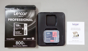 ☆ Lexar レキサー 128GB CFカード コンパクトフラッシュカード 800X　実用品 J1 ☆