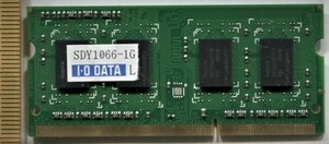 【I-O DATA】＜1GB＞PC3-10600 SDRAM SO-DIMM (単品・１GB）