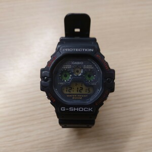 T★1円〜中古稼働品 CASIO G-SHOCK DW5900 三つ目 カシオ Gショック ジーショック　ブラック デジタル 