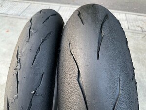 バリ山使用 30分未満 BS R11 120/600R17 180/640R17 ラップ巻室内保管 120/70 180/55 180/60相当 スーパーコルサ パワーカップ　D