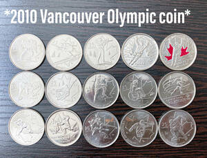 レア　現地入手　2010年　バンクーバー　オリンピック　記念　コイン　硬貨　まとめ売り　セット
