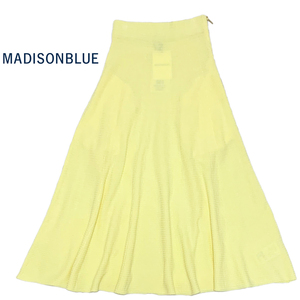 未使用 タグ付き マディソンブルー ニット マキシ スカート ロングスカート 00 (XS) イエロー 黄色 MADISONBLUE 