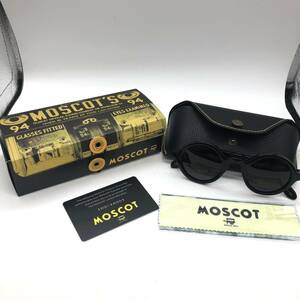 【美品・未使用】⑦ MOSCOT モスコット ZOLMAN 黒縁 メガネフレーム 伊達眼鏡 サングラス