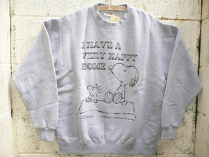 SNOOPY/スヌーピー★　スウェットシャツ新M GY T-2 ★PEANUTS