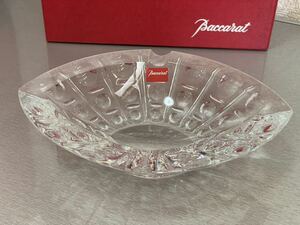 LN412(b) 美品中古 バカラグラス Baccarat アッシュトレイ 灰皿 CRYSTAL ASHTRAY 