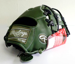 【日本未発売】Rawlings(ローリングス) 硬式用グローブ HOH Mミリタリーグリーン PRO204W-2M 11.5 inch■Heart of Hide 内野手用 200型