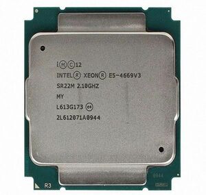 2個セット Intel Xeon E5-4669 v3 SR22M 18C 2.1GHz 45MB 135W LGA2011-3 DDR4-2133