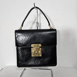 【１円スタート】LV ルイヴィトン ヴェルニ スプリングストリート ハンドバッグ ブラック レディース　L4560