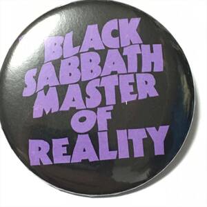 デカ缶バッジ 5.7cm　BLACK SABBATH MASTER OF REALITY ブラックサバス Ozzy Osbourne