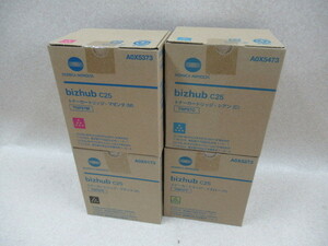 TL809) 未使用品 Konica Minolta コニカミノルタ TNP27 トナーカートリッジ 4色セット Bizhub C25 ・祝10000！取引突破！！