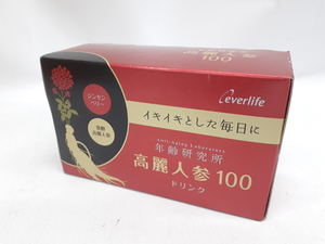 新品未開封 高麗人参100 ドリンク 30ml×10本 栄養ドリンク 清涼飲料水 エバーライフ 賞味期限2025.04 everlife 札幌市 平岸店