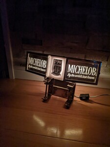ヴィンテージ MICHELOB ミケロブ バー サイン テーブルトップ ライト 照明 Beer Sign 什器 ディスプレイ 看板 雑貨 アメリカ製 USA 　