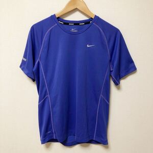 NIKE◇ナイキ ランニングシャツ 半袖Tシャツ トップス 速乾 ワンポイント ロゴプリント 反射 スポーツウェア トレーニング メンズM