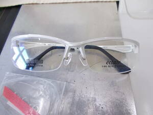 eclair 超かっこいい 眼鏡フレーム E-835-3 お洒落な白 弾性樹脂フレーム(ULTEM ウルテム)