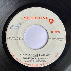 ROCKSTEADY 7 STRANGER FOR DURANGO - ROLAND ALPHONSO (MERRITONE)