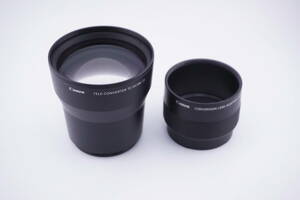 【58ｍｍ】　CANON　TC-DC58C + LA-DC58H　２x　テレコン　光学美品　２倍　キャノン