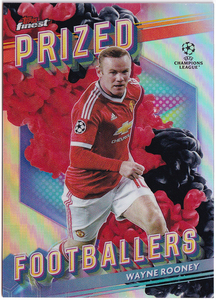 【ルーニー/Wayne Rooney】2023-24 Topps Finest UEFA Club Competitions Prized Footballers Fusion Black/Red