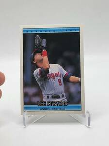 1991 LEAF DONRUSS #460 LEE STEVENS LOS ANGELES ANGELS Baseball Card 海外 即決