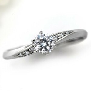 婚約指輪 安い プラチナ ダイヤモンド 0.5カラット 鑑定書付 0.51ct Fカラー IFクラス 3EXカット GIA