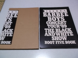 ]　バービーボーイズ　【　THE BLACK AND WHITE　1989 ツアーパンフ　】　BARBEE BOYS