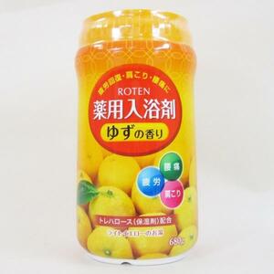薬用入浴剤 日本製 露天/ROTEN ゆずの香り 680gｘ６個セット/卸