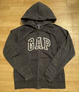 GAP/ジップパーカー/黒/レディース Lサイズ