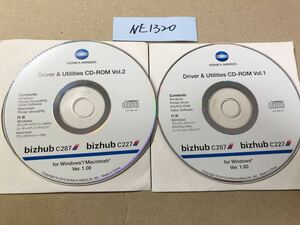 NE1320/中古品/KONICA MINOLTA Driver &Utilities CD-ROM プリンタ-ドライバ-bizhub c287bizhub c227 for Windows Ver. 1.00