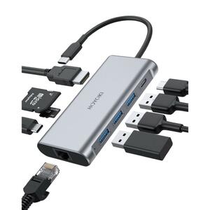 USB C ハブ 9-in-1 HOYOKI ドッキングステーション 急速充電