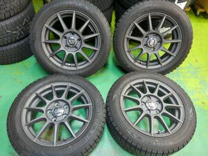 ■40581■OZ MSW85 16インチ 6.5J ET50 5穴 PCD112 ノーストレック 205/55R16 4本 【17年製 8分山】 ゴルフ6 などスタッドレスアルミ4本セ