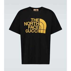 新品正規 THE NORTH FACE x GUCCI コットン ロゴTシャツ MサイズTHE NORTH FACE x GUCCIロゴTシャツ