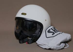 ★美品！ SHOEI ショウエイ Ｊ・Ｏ ジェットヘルメット オフホワイト Mサイズ JO