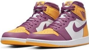 未使用 新品 NIKE AIR JORDAN 1 RETRO HIGH OG UNIVERSITY GOLD/LIGHT BORDEAUX/WHITE エアジョーダン1 11インチ　29.0cm ナイキ