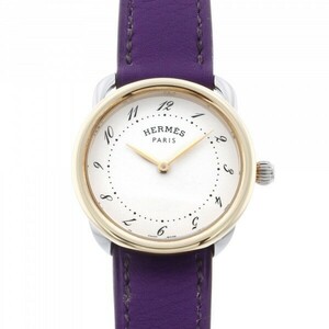 エルメス HERMES アルソー AR5.220.130/WW9K ホワイト文字盤 新品 腕時計 レディース