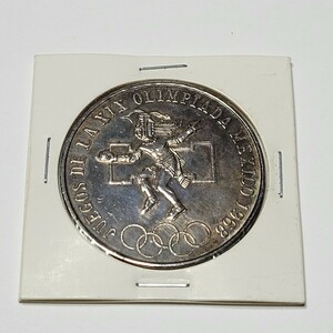 メキシコ 25ペソ 銀貨/1968年/ メキシコオリンピック 記念銀貨/シルバー720/硬貨/コイン