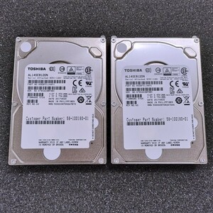 @XM338 秋葉原万世商会 Toshiba SAS 1.2TB 2個セット 12Gbps 2.5インチ AL14SEB120N HDD 10K RPM SAS SFF