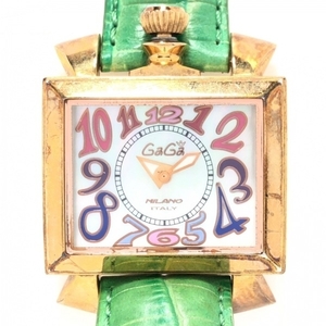 GAGA MILANO(ガガミラノ) 腕時計 ナポレオーネ レディース グリーンシェル
