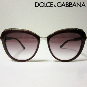 新品 ドルチェ＆ガッバーナ DOLCE & GABBANA イタリア製 サングラス キャットアイ ボルドー レディース 男女共用 ドルガバ レッド 赤