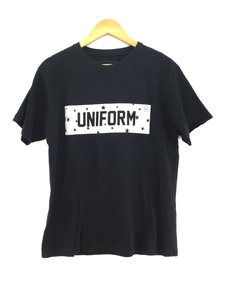 uniform experiment◆ユニフォームエクスペリメント/Tシャツ/2/コットン/ブラック/プリント/UE-189036
