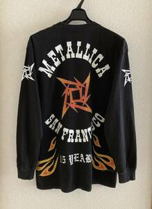 メタリカ Metallica 15周年 ロンT Tシャツ Megadeth Nine Inch Nails Alice Smashing Pumpkins Pearl Jam Nirvana Soundgarden Marilyn