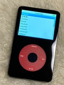 Apple iPod classic 第5世代 30GBから256GB 黒赤カラー　カスタム U2 Special Edition 
