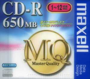 maxell　マクセル　CD-R 74min / 650MB　原産国 日本　CD-R74MQ.1P　非プリンタブル　 1x～12x　1枚パック