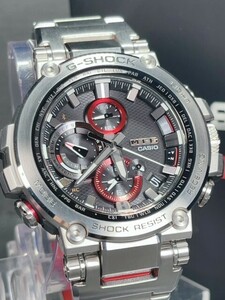 超美品 CASIO カシオ G-SHOCK ジーショック MTG 腕時計 電波ソーラー腕時計 無垢バンド、レイヤーコンポジットバンド MTG-B1000D-1AJF