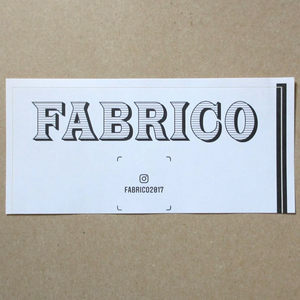 【非売品・正規品】　FABRICO　ステッカー　ファブリコ　MINDRIP TOKYO