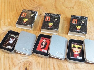 ★コレクター放出デッドストック！ Zippo/ジッポ 3個セット! 2006年頃製 プレイボーイ★70