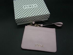 ■美品■ FURLA フルラ レザー カードケース パスケース 定期入れ レディース ピンク系 DE2028