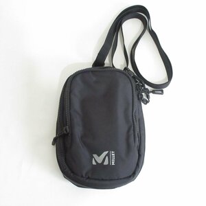 美品 MILLET ミレー CORDURA コーデュラ EXP SD 2WAY ショルダーバッグ ポーチ ブラック×ターコイズブルー ◆