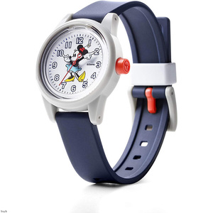 ミニー 腕時計 ディズニー ポップ 防水 ウレタンベルト スマイルソーラー ファッション キッズ かわいい プレゼント ギフト ネイビー