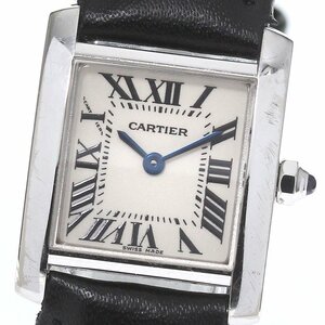 カルティエ CARTIER W5001256 タンクフランセーズSM K18WG クォーツ レディース 保証書付き_769390